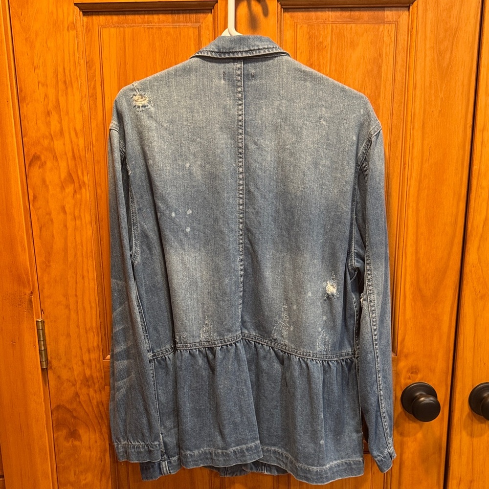 Women’s Democracy Distressed Denim Jacket - Picture 6 of 7